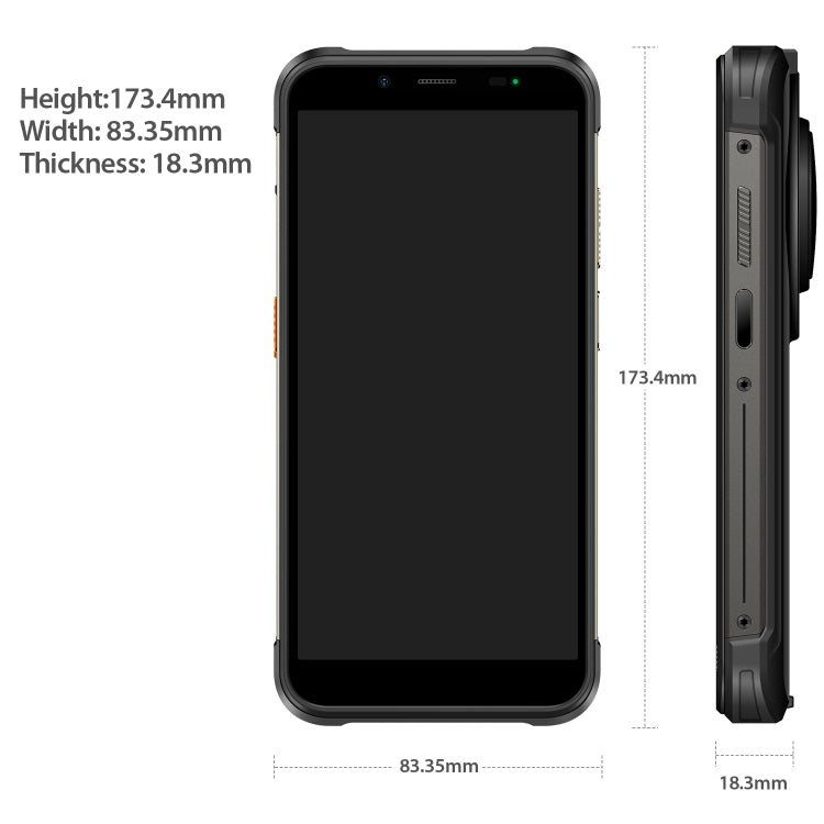 Ulefone Power Armor 16S Rugged Phone, 9600mAh Battery, Side Fingerprint, 5.93 inch Android 13 Unisoc T616 Octa Core up to 2.0GHz, Network: 4G, NFC, OTG, Armor 16S