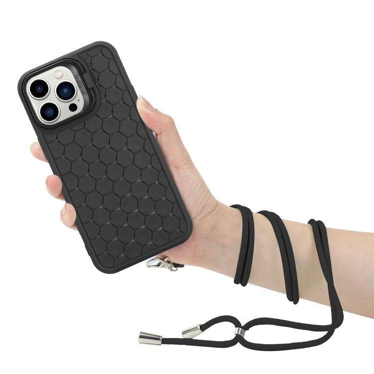 Honeycomb Radiating Holder TPU Phone Case with Lanyard, Series 3