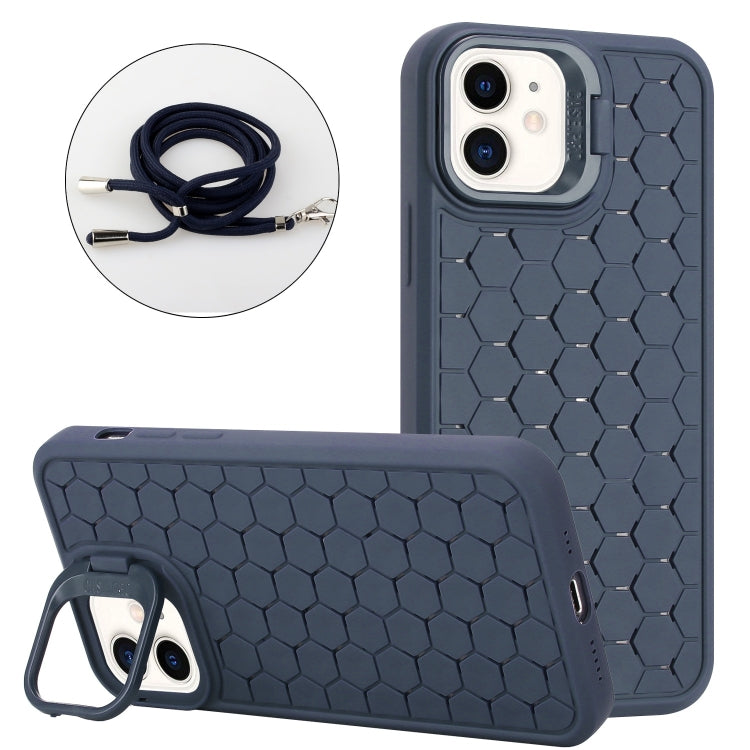 Honeycomb Radiating Holder TPU Phone Case with Lanyard, Series 1