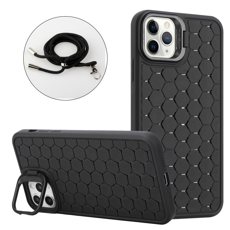 Honeycomb Radiating Holder TPU Phone Case with Lanyard, Series 1