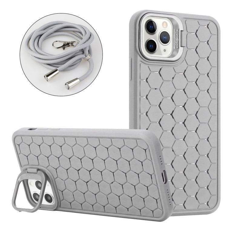 Honeycomb Radiating Holder TPU Phone Case with Lanyard, Series 1