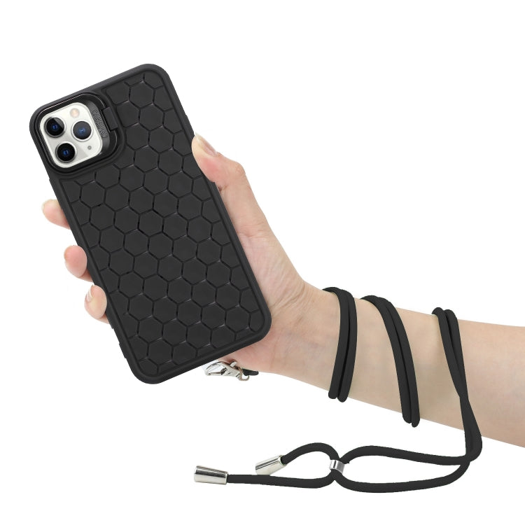 Honeycomb Radiating Holder TPU Phone Case with Lanyard, Series 2