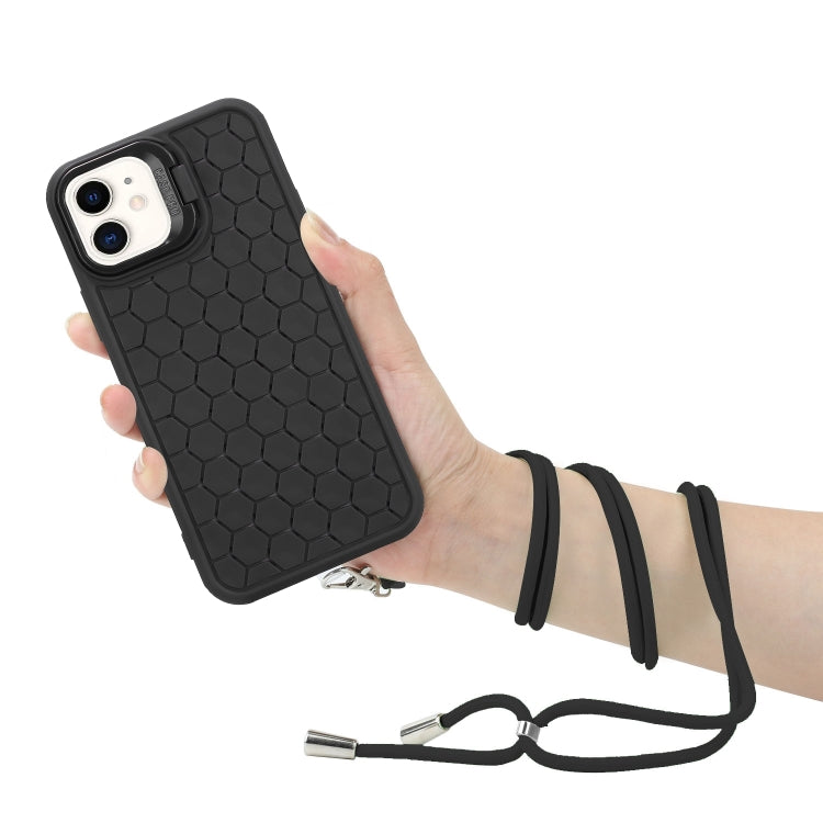 Honeycomb Radiating Holder TPU Phone Case with Lanyard, Series 1