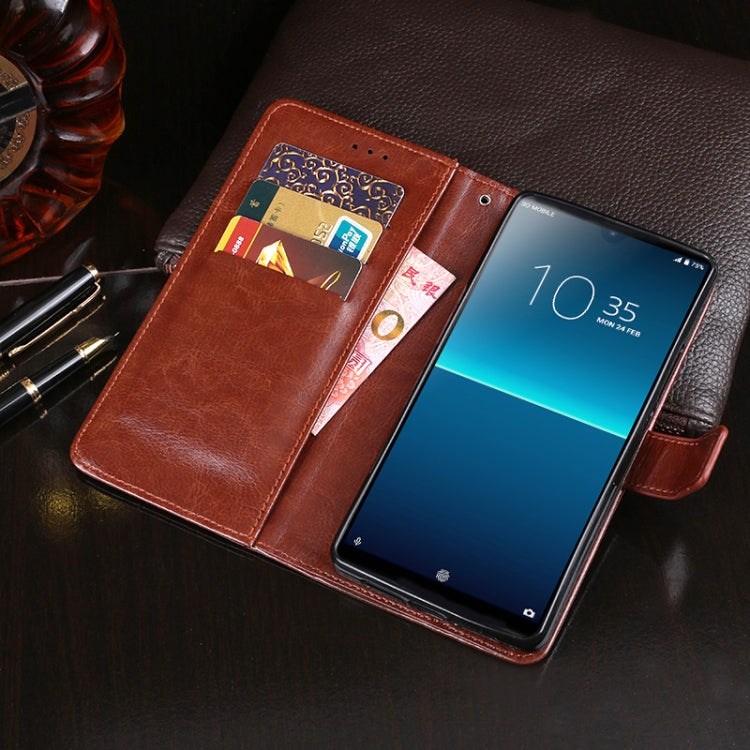 idewei Crazy Horse Texture Horizontal Flip Leather Case with Holder & Card Slots & Wallet, Series 3