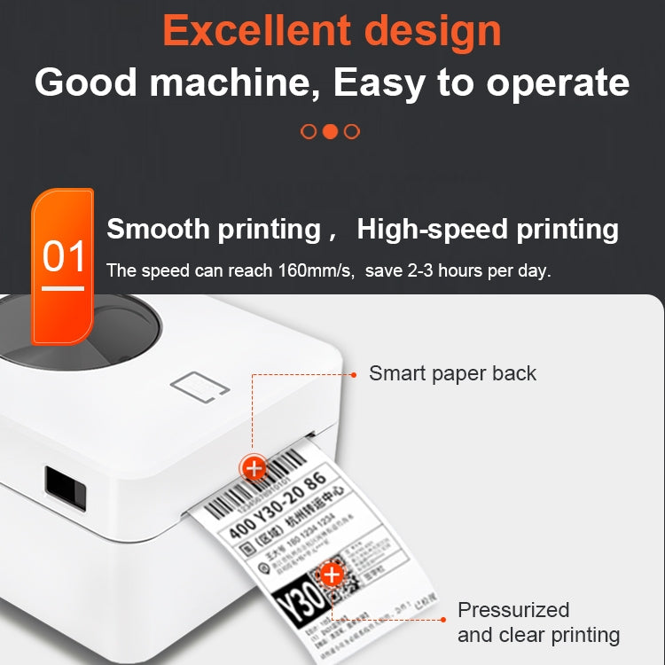 ZJ-9250 100x150mm USB Thermal Label Printer