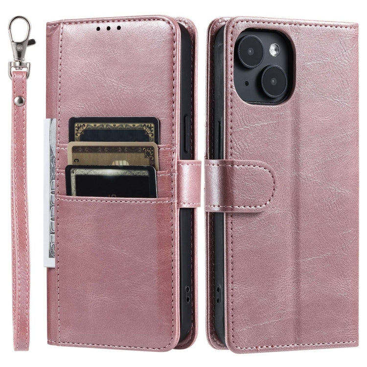 Simple 6-Card Wallet Leather Phone Case, Series 7