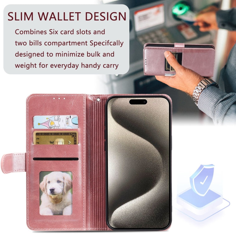 Simple 6-Card Wallet Leather Phone Case, Series 4