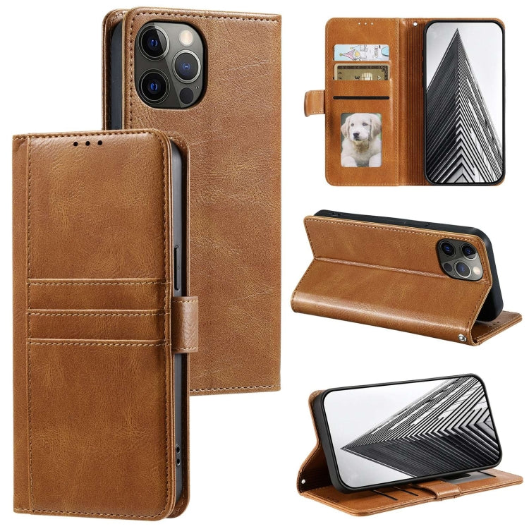 Simple 6-Card Wallet Leather Phone Case, Series 3