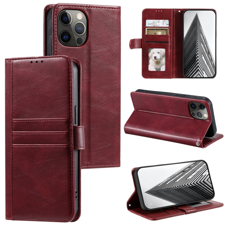 Simple 6-Card Wallet Leather Phone Case, Series 1