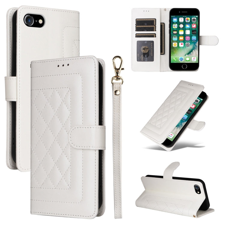 Diamond Lattice Leather Flip Phone Case, Series 4