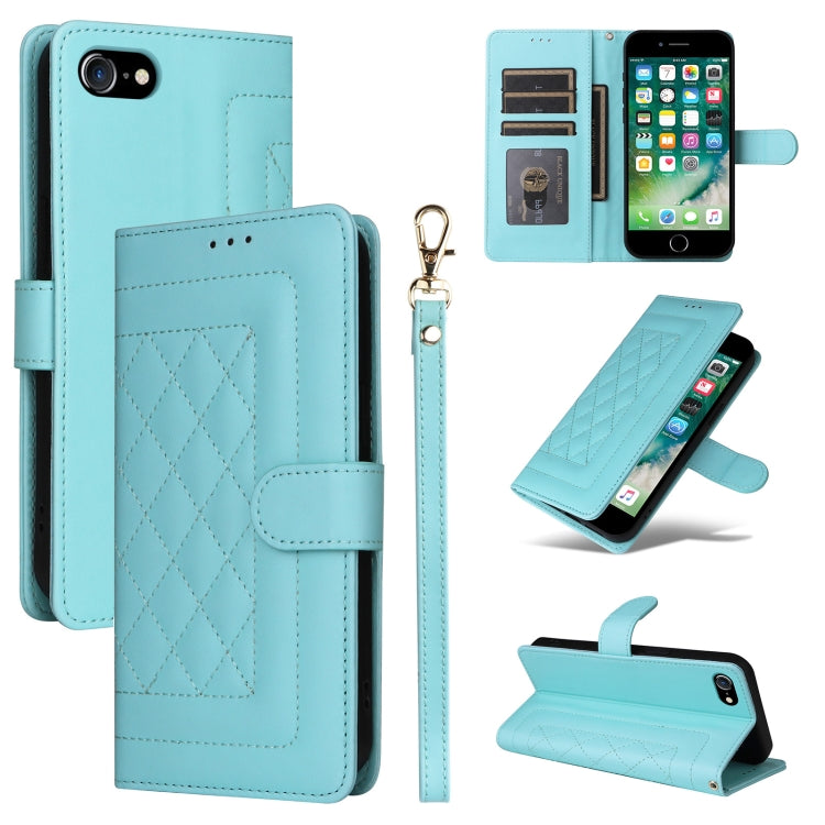 Diamond Lattice Leather Flip Phone Case, Series 4