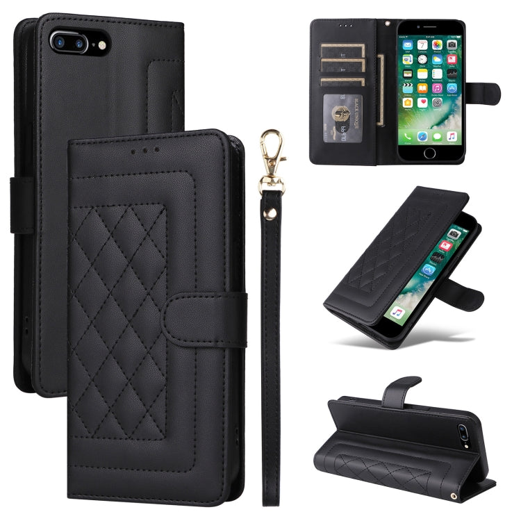 Diamond Lattice Leather Flip Phone Case, Series 1