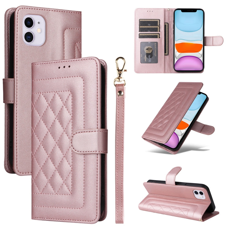 Diamond Lattice Leather Flip Phone Case, Series 1