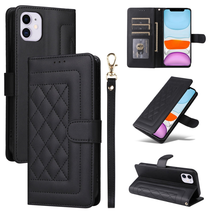 Diamond Lattice Leather Flip Phone Case, Series 1