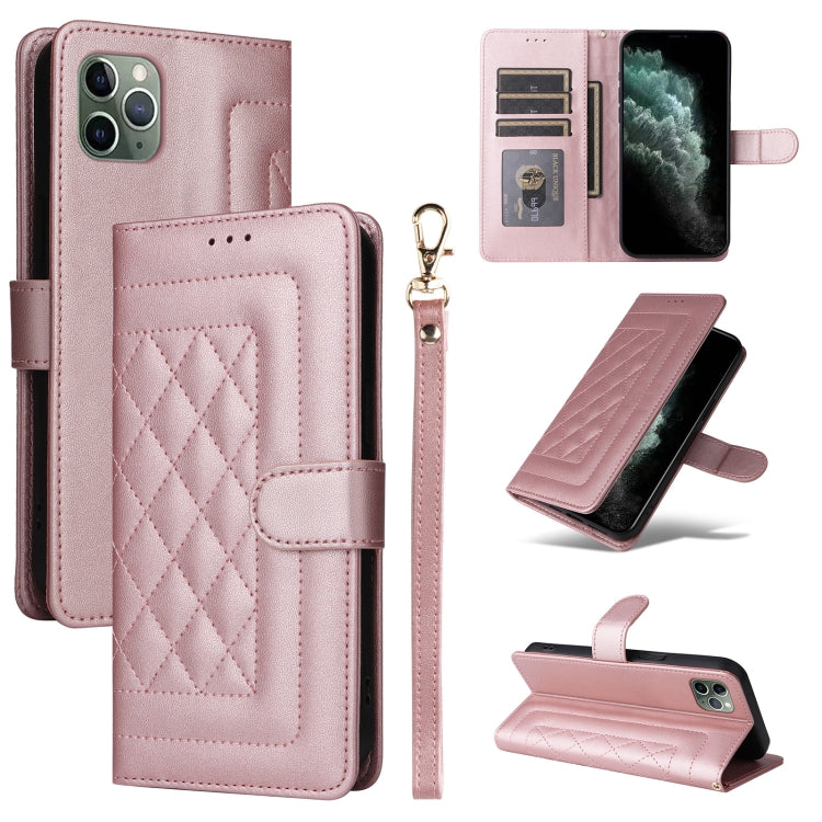 Diamond Lattice Leather Flip Phone Case, Series 5