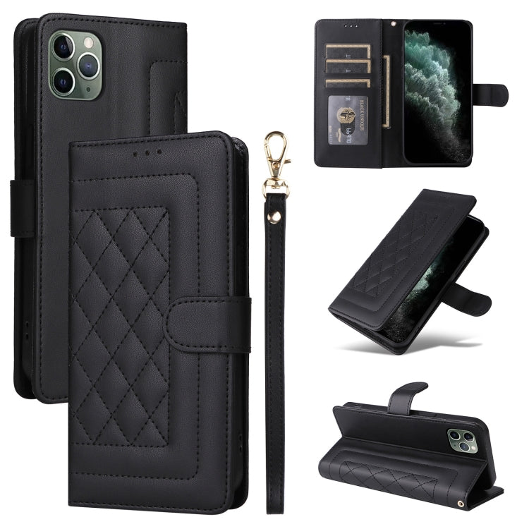 Diamond Lattice Leather Flip Phone Case, Series 5