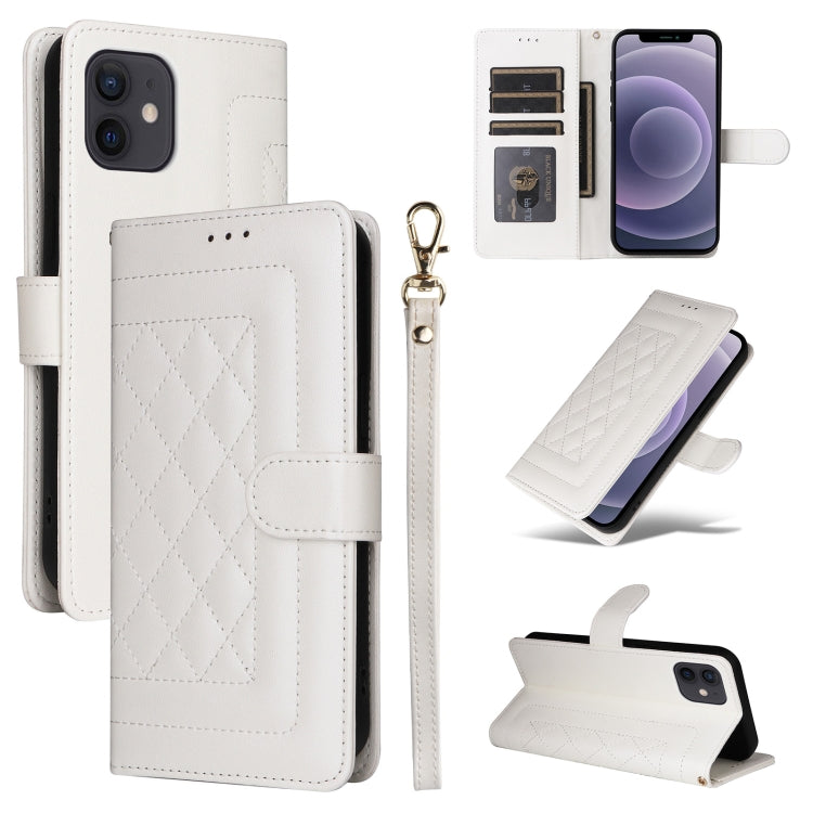 Diamond Lattice Leather Flip Phone Case, Series 5