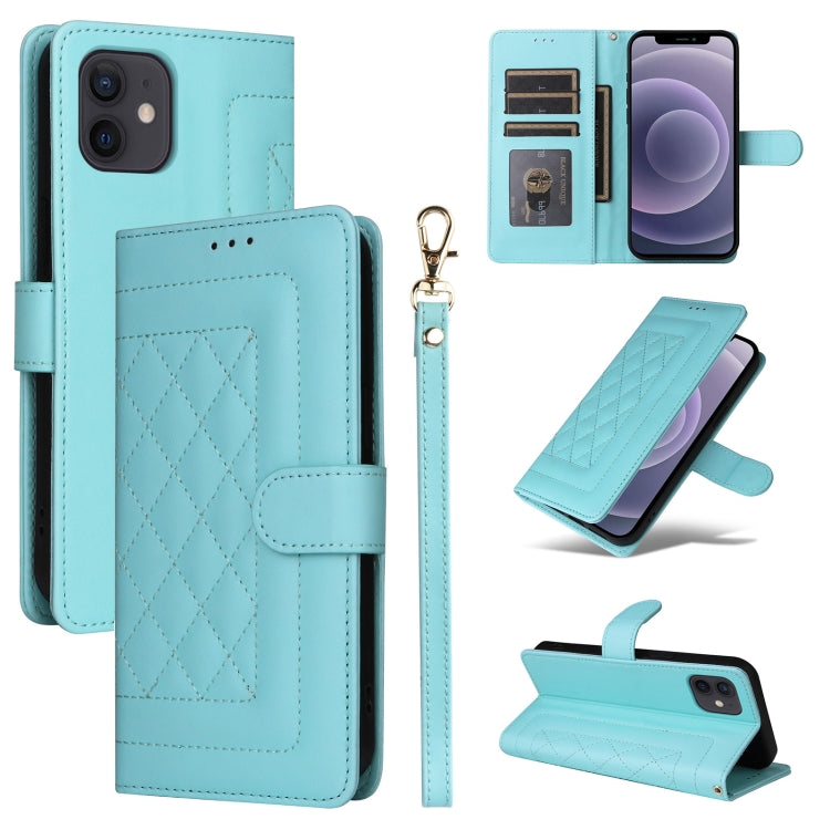 Diamond Lattice Leather Flip Phone Case, Series 5