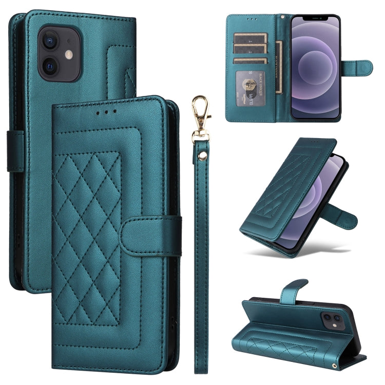 Diamond Lattice Leather Flip Phone Case, Series 5