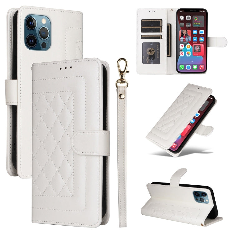 Diamond Lattice Leather Flip Phone Case, Series 3