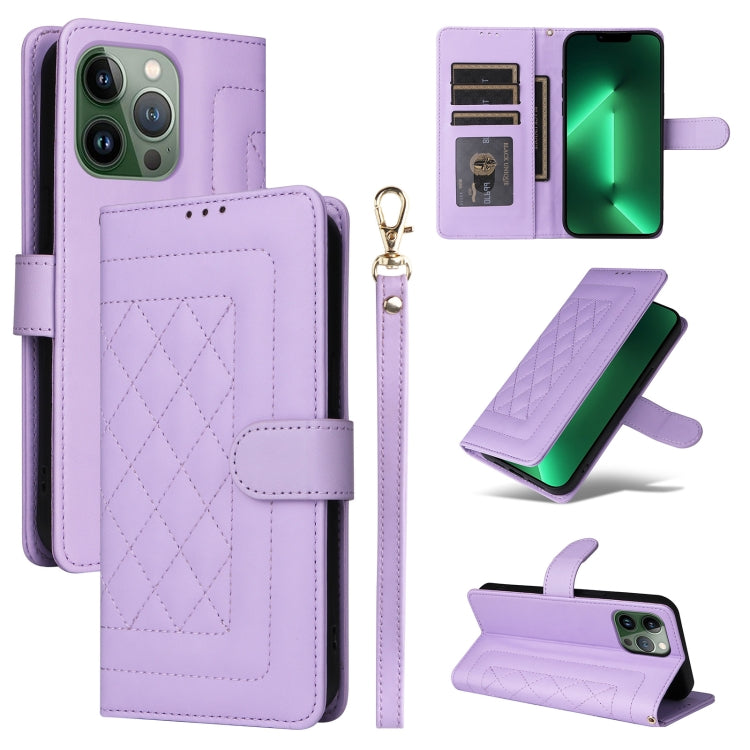 Diamond Lattice Leather Flip Phone Case, Series 1