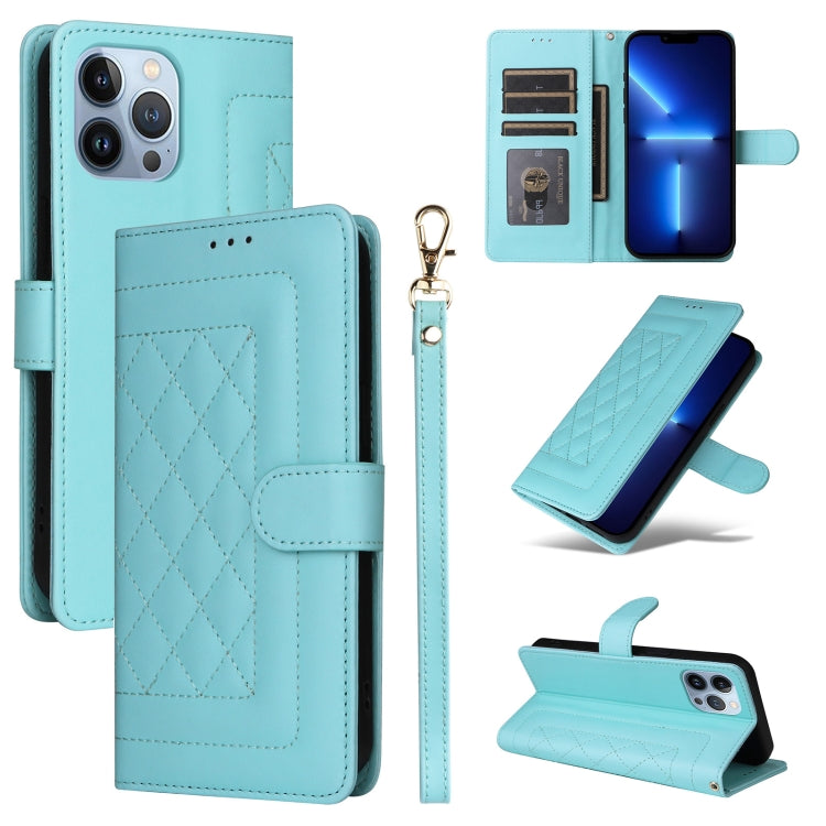 Diamond Lattice Leather Flip Phone Case, Series 3