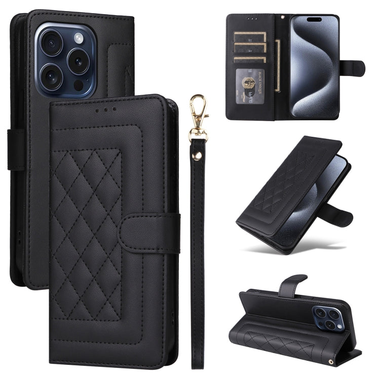 Diamond Lattice Leather Flip Phone Case, Series 2