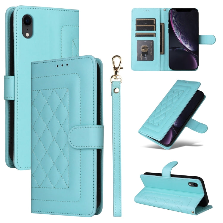 Diamond Lattice Leather Flip Phone Case, Series 1