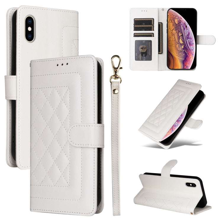 Diamond Lattice Leather Flip Phone Case, Series 4