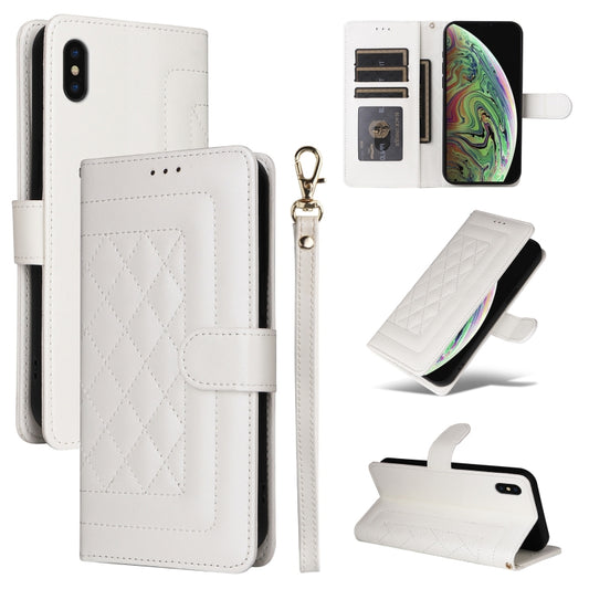 Diamond Lattice Leather Flip Phone Case, Series 4