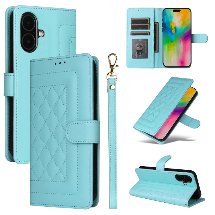 Diamond Lattice Leather Flip Phone Case, Series 5