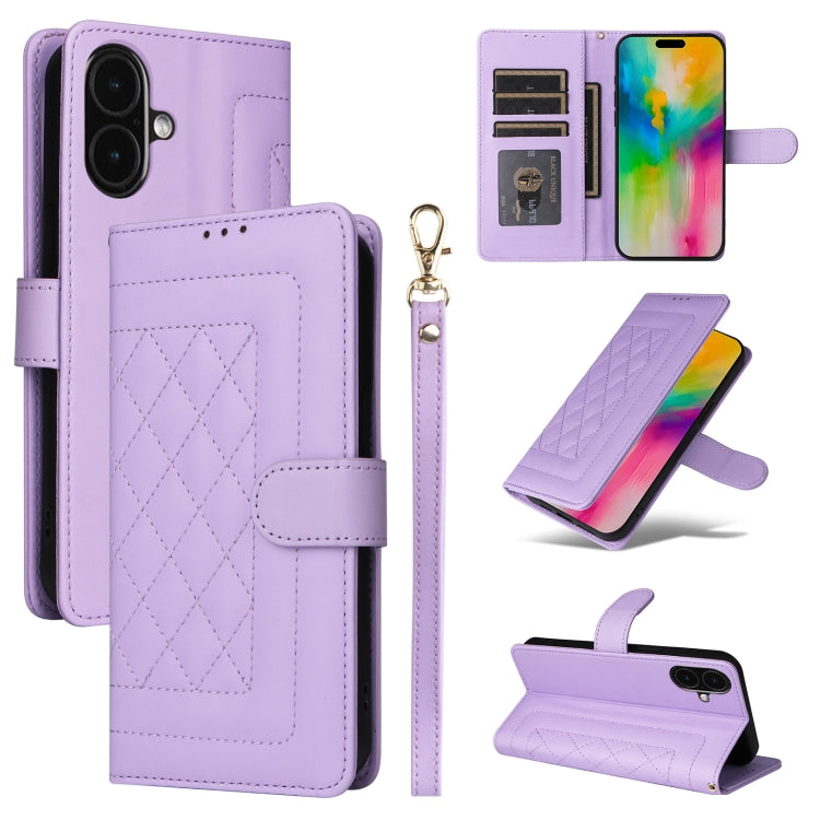 Diamond Lattice Leather Flip Phone Case, Series 5