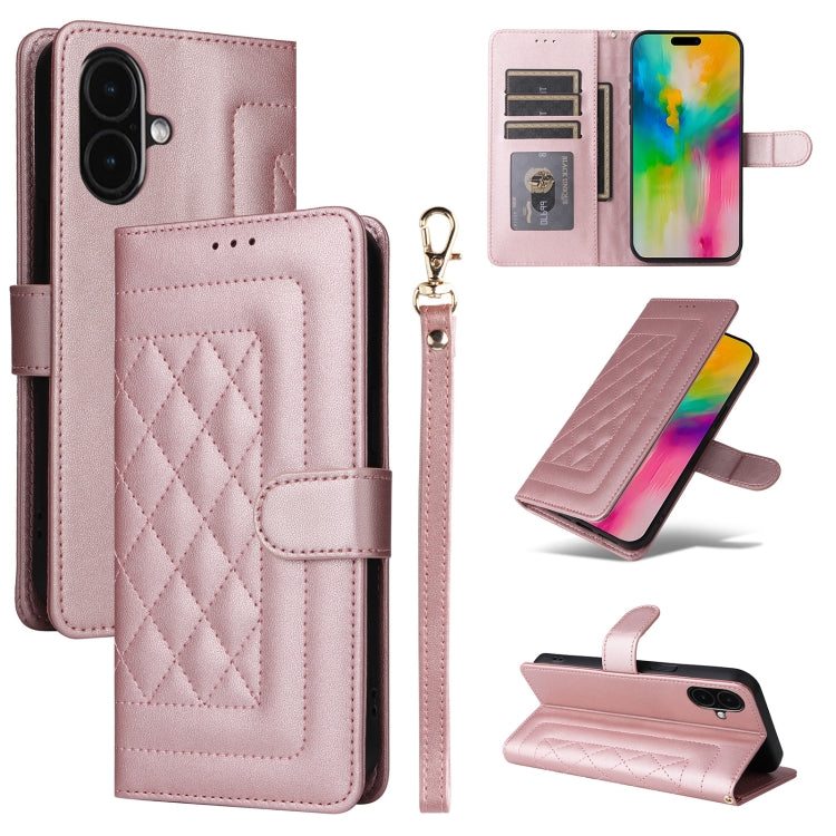 Diamond Lattice Leather Flip Phone Case, Series 5