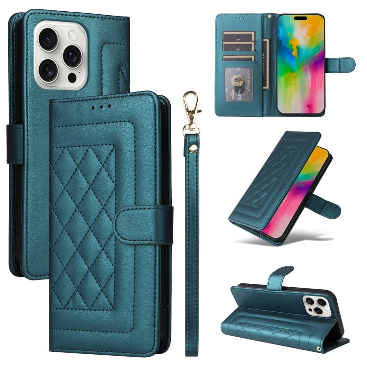 Diamond Lattice Leather Flip Phone Case, Series 6