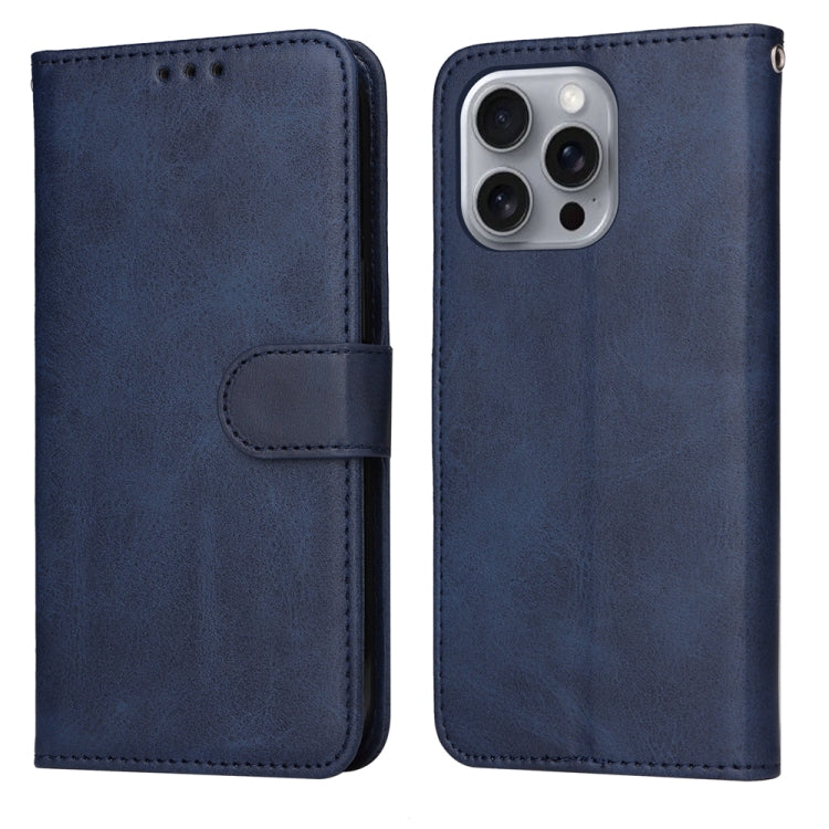 Classic Calf Texture Flip Leather Phone Case, For iPhone 16 Pro Max, For iPhone 16 Pro, For iPhone 16 Plus, For iPhone 16, For iPhone SE 20224