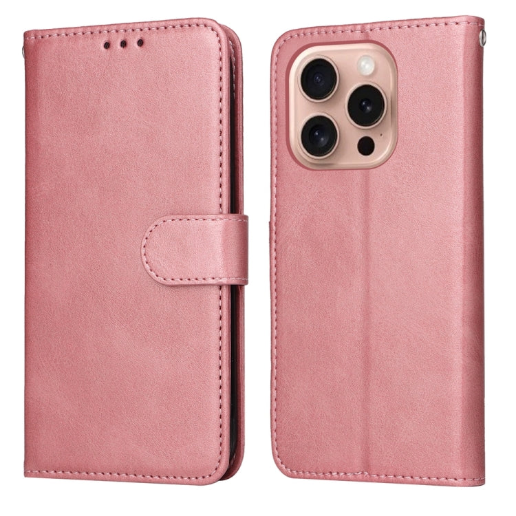 Classic Calf Texture Flip Leather Phone Case, For iPhone 16 Pro Max, For iPhone 16 Pro, For iPhone 16 Plus, For iPhone 16, For iPhone SE 20224