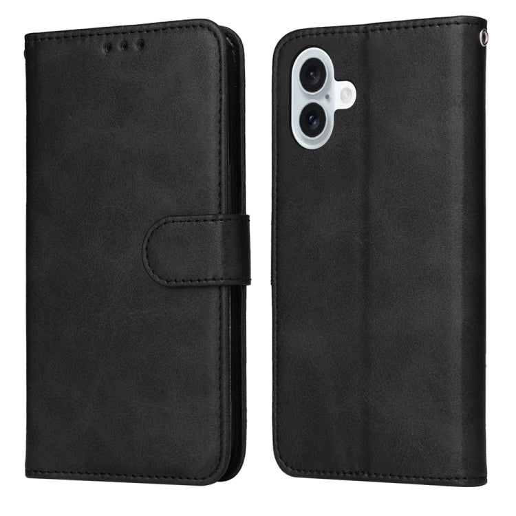 Classic Calf Texture Flip Leather Phone Case, For iPhone 16 Pro Max, For iPhone 16 Pro, For iPhone 16 Plus, For iPhone 16, For iPhone SE 20224