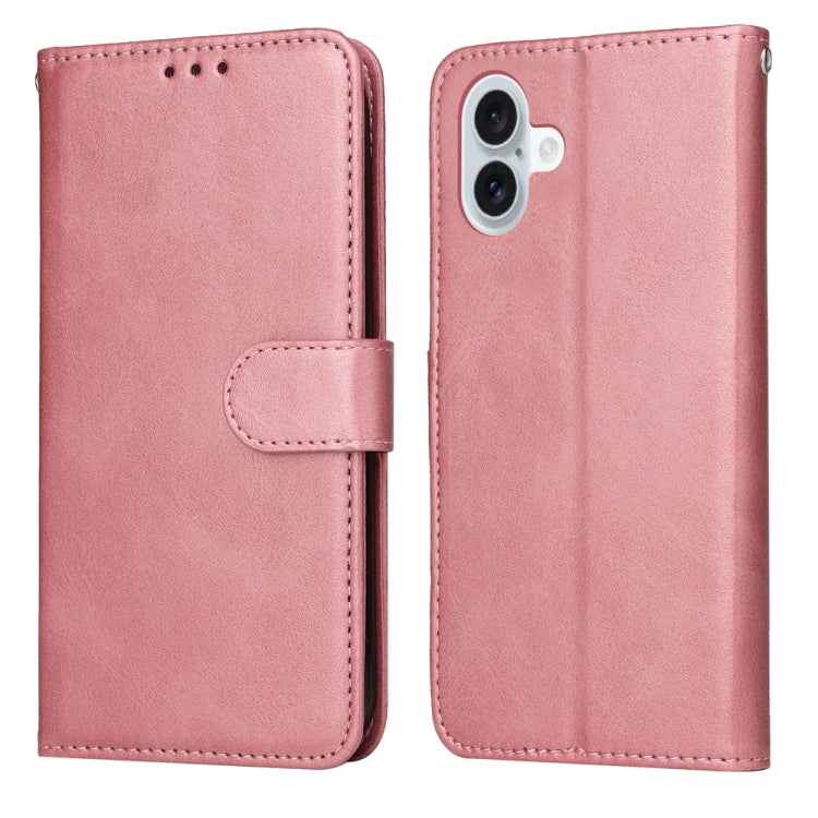 Classic Calf Texture Flip Leather Phone Case, For iPhone 16 Pro Max, For iPhone 16 Pro, For iPhone 16 Plus, For iPhone 16, For iPhone SE 20224