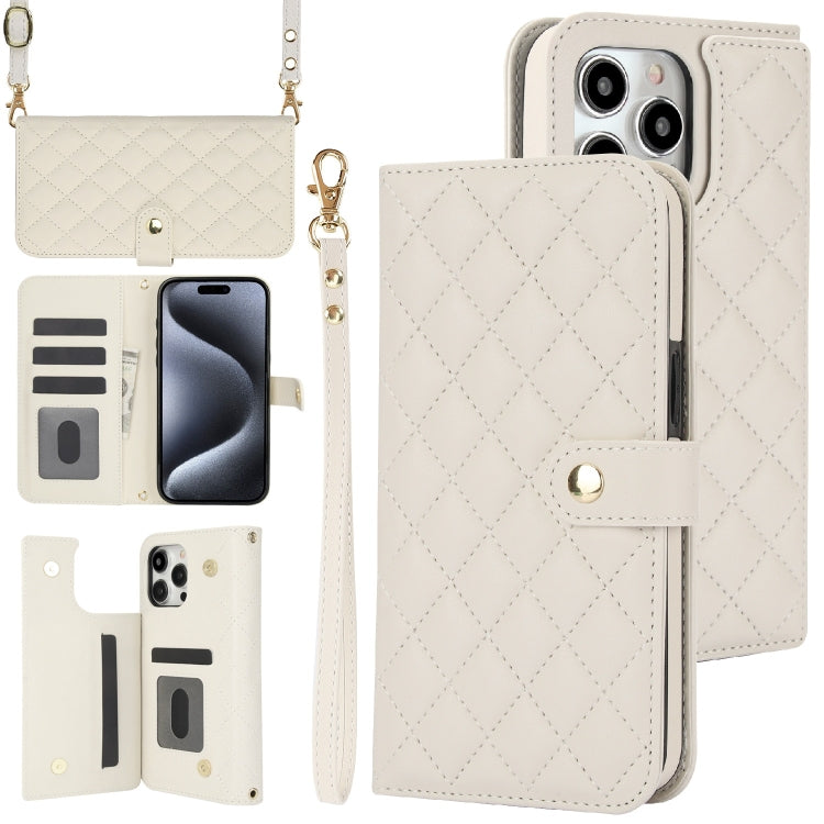 Crossbody Multifunction Rhombic Leather Phone Case, Series 5