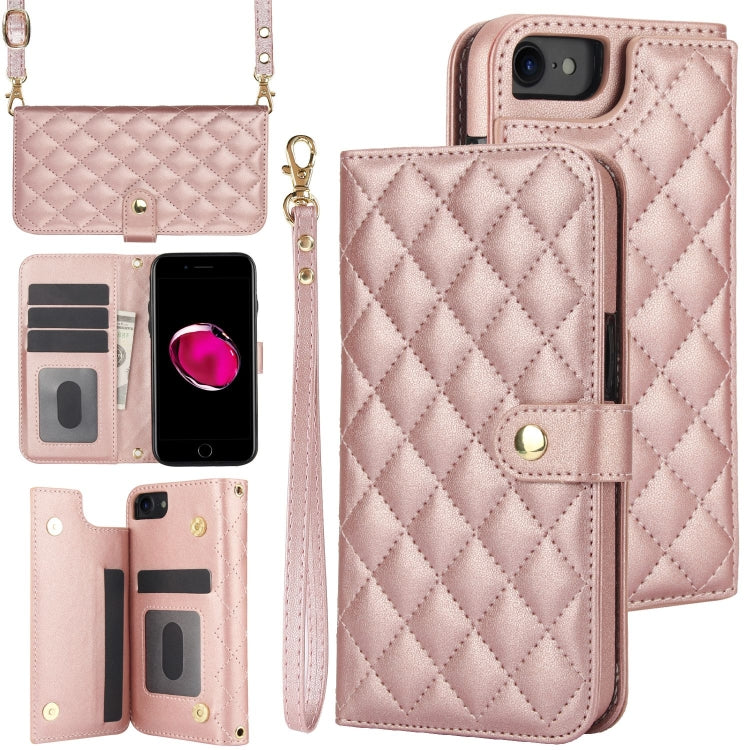 Crossbody Multifunction Rhombic Leather Phone Case, Series 2