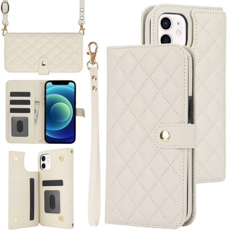 Crossbody Multifunction Rhombic Leather Phone Case, Series 5