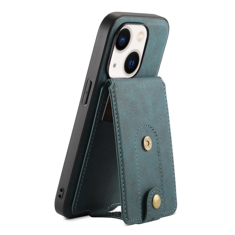 Denior D14 NK Retro Pattern MagSafe Magnetic Card Holder Leather Phone Case, Series 2