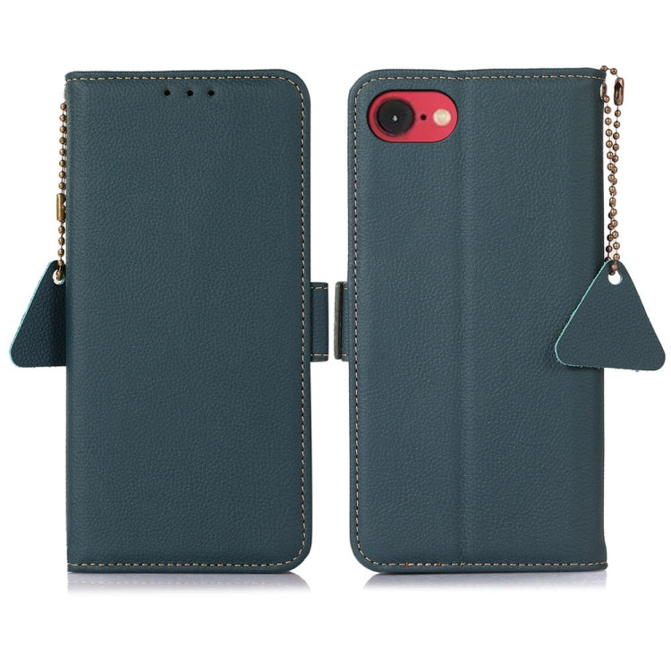 Side-Magnetic TJ Genuine Leather RFID Phone Case