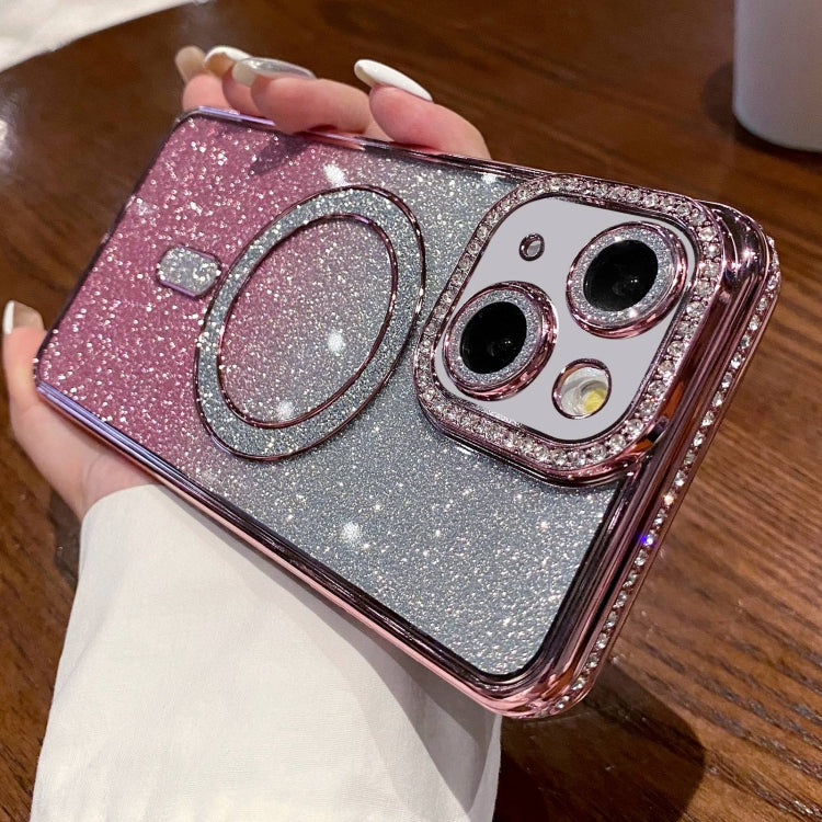 Diamond Gradient Glitter Plated MagSafe Phone Case, Series 2