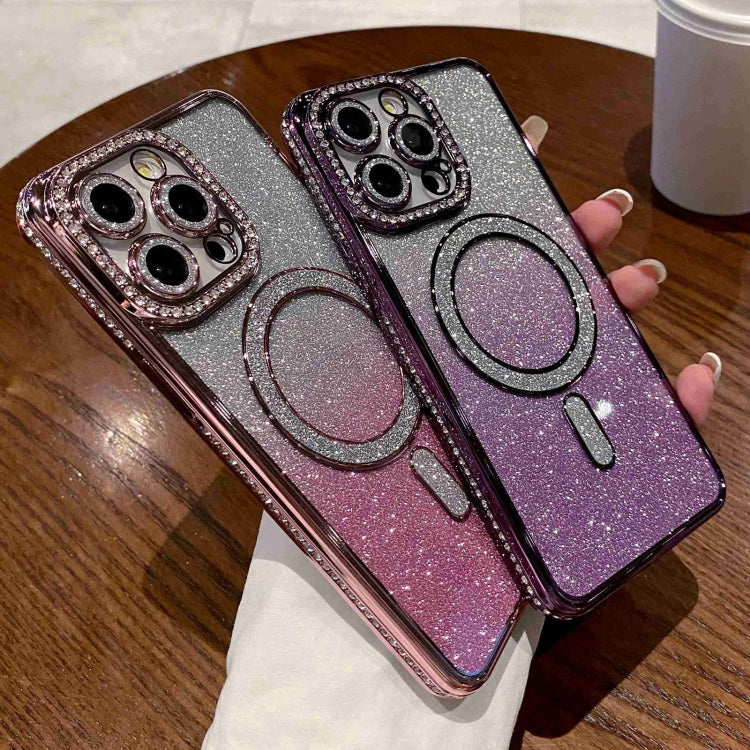 Diamond Gradient Glitter Plated MagSafe Phone Case, Series 1