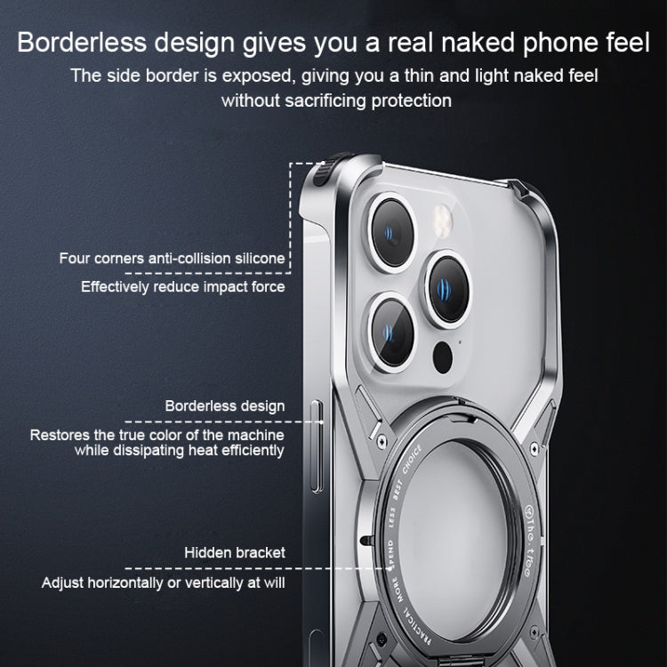 Aluminum Alloy Frameless 360-Degree Rotating Phone Case