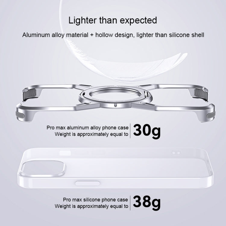 Aluminum Alloy Frameless 360-Degree Rotating Phone Case