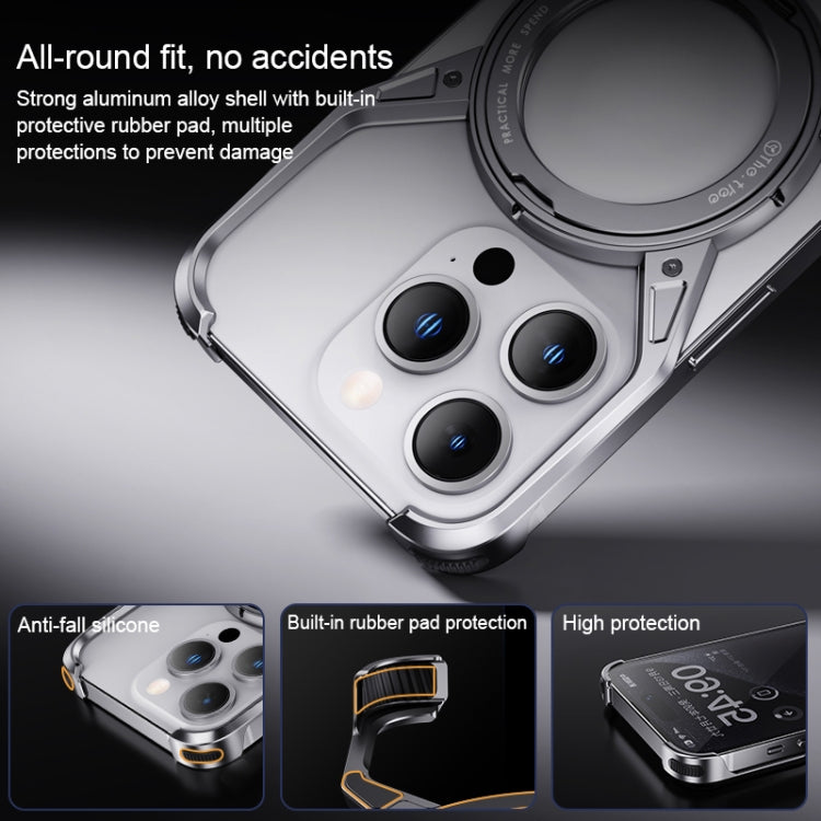 Aluminum Alloy Frameless 360-Degree Rotating Phone Case