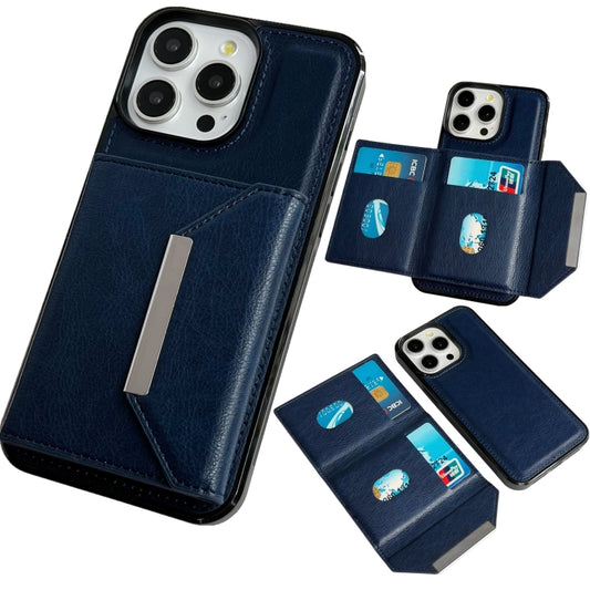 Solid Color Metal Buckle Card Slots Bag Phone Case, Series 2