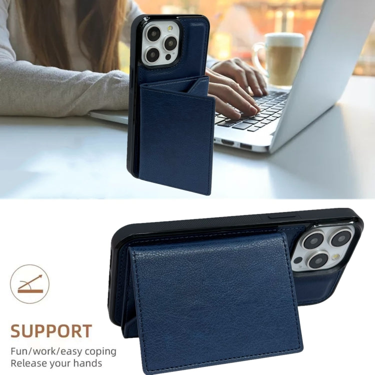 Solid Color Metal Buckle Card Slots Bag Phone Case, Series 2